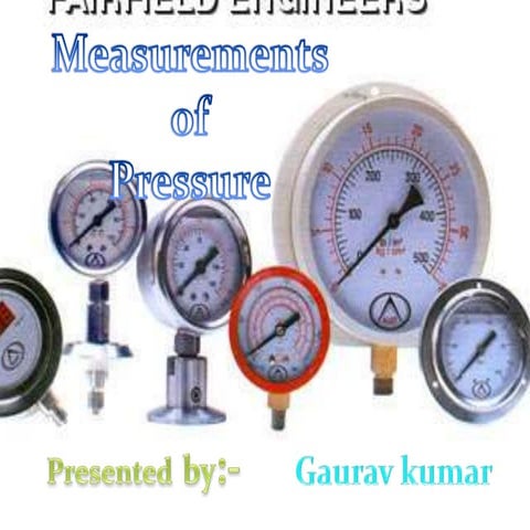 Pressure measuring devices