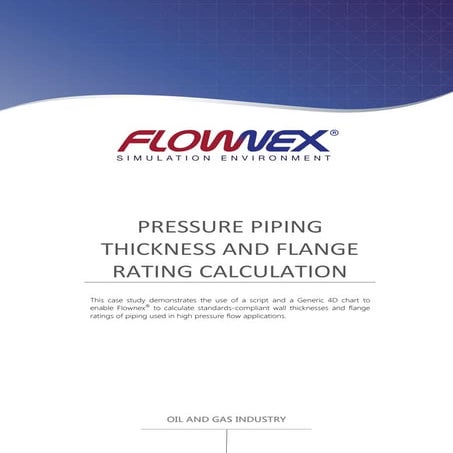 Pressure piping thickness and flange rating calculation 2