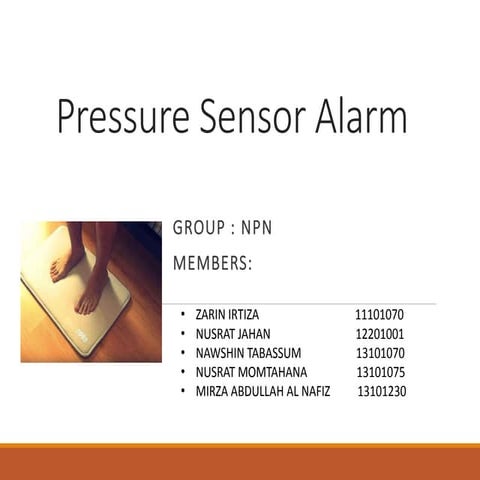 Pressure Sensored Alarm Clock