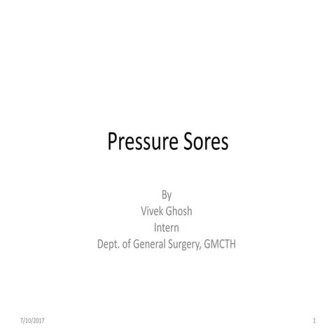 Pressure sores
