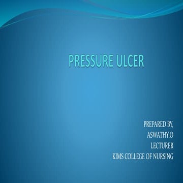 Pressure ulcer ppt
