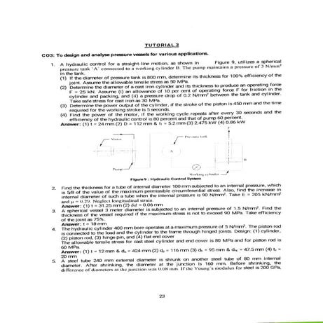 Pressure vessel questions