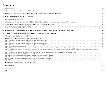 Egf316 thin and thick cylinders notes | PDF