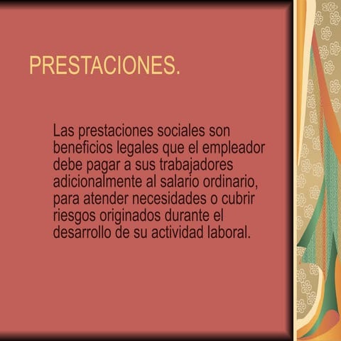 Prestaciones Sociales