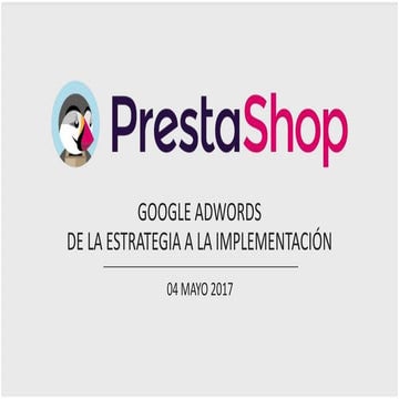 PrestaShop SEA Workshop