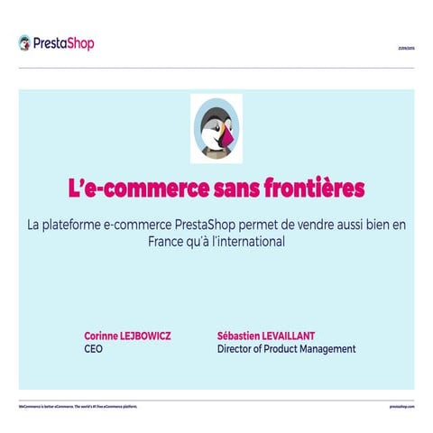 L’e-commerce sans frontières - PrestaShop