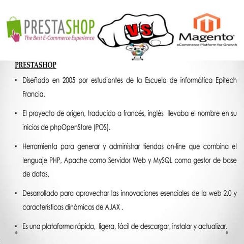 Prestashop vs Magento