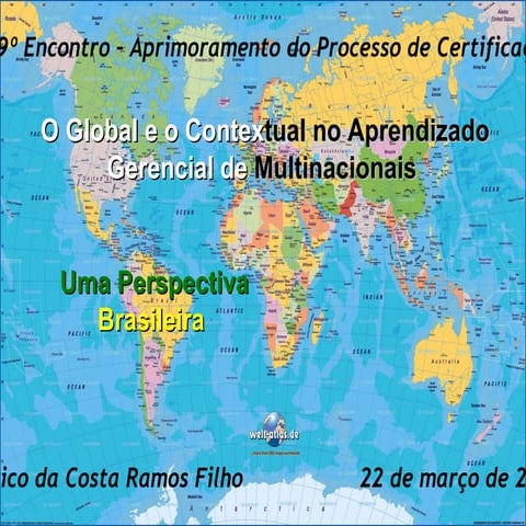 Apresentação de Américo Ramos no 9º Encontro de Aprimoramento do Processo de ...