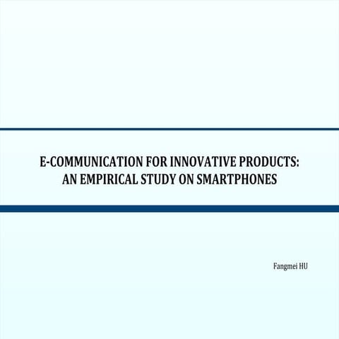  Strategie di comunicazione online per prodotti innovativi. Uno studio empiri...