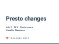Presto changes