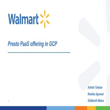 Enterprise Presto PaaS offering in Google Cloud 