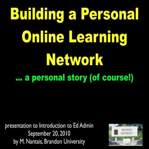 Building a PLN - a personal story