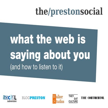 First Preston social talk