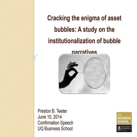 Bubble Narratives - Preston Teeter - Confirmation Speech