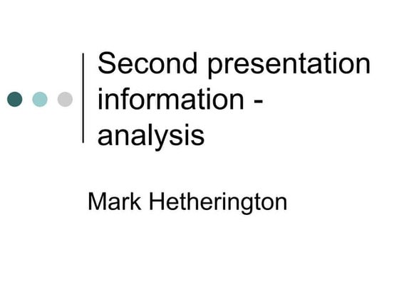 Example of a structured presentation | PPTX
