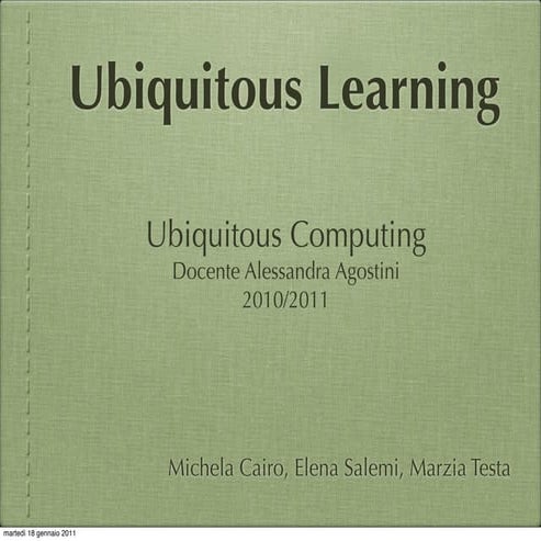 Ubiquitous learning | PDF