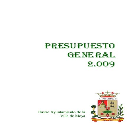 Presupuesto 2009