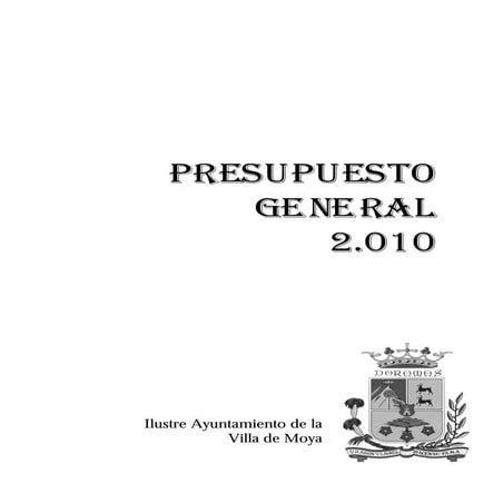 Presupuesto 2010