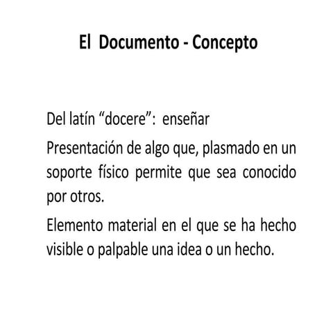 El  Documento