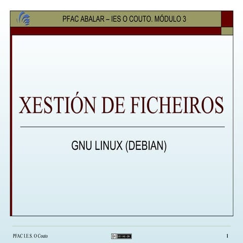 Xestión de ficheiros en linux
