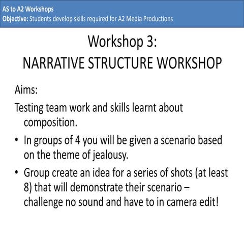 Pre tasks 2 narrative challenge