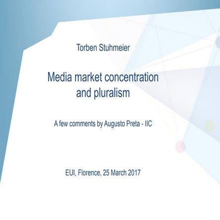 Independent Study on Indicators for Media Pluralism in the Member ...