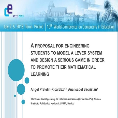 A proposal for engineering students to model a lever system and design a seri...
