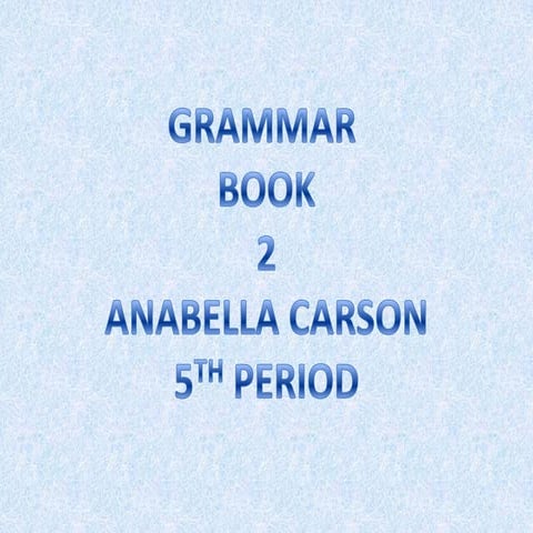 Preterite grammar book 2
