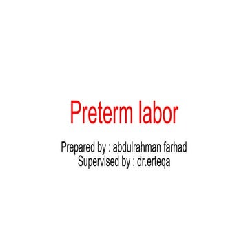 Preterm labor.pptx