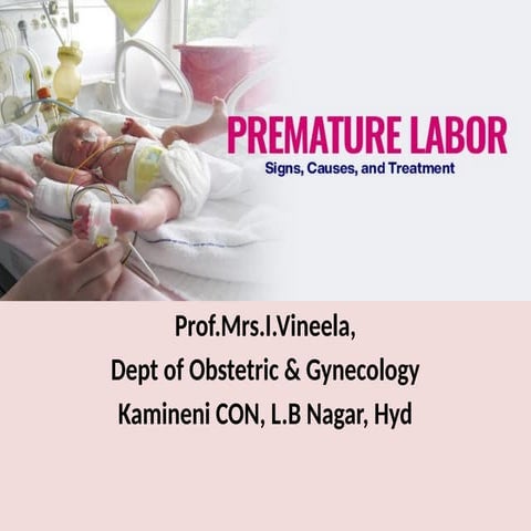PRE TERM LABOUR | PPTX