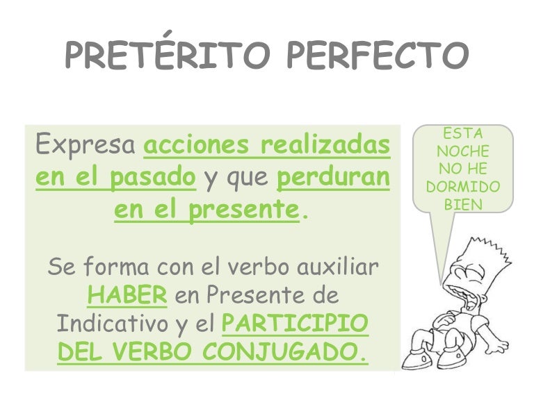 Pretérito perfecto