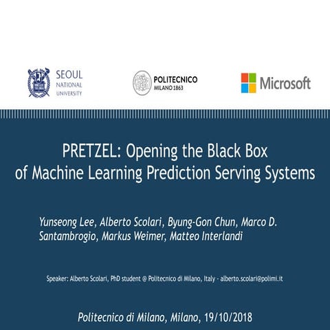 PRETZEL: Opening the Black Box of Machine Learning Prediction Serving Systems
