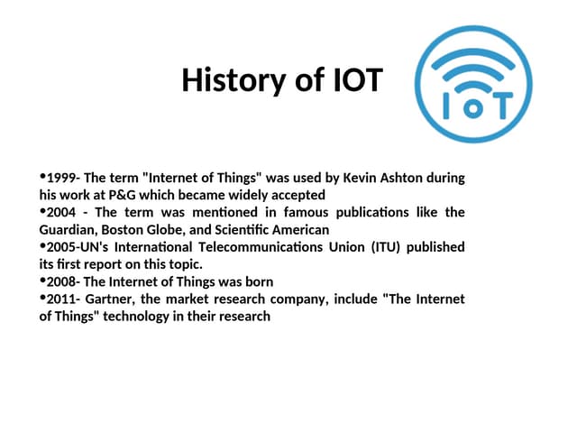 Internet of things(iot)ppt for presentation