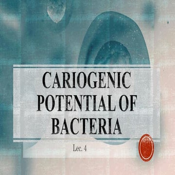 Streptococcus mutans cell | PPT