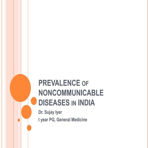 Prevalence of noncommunicable diseases in india