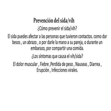Prevención del sida presentación de pow p | PPT