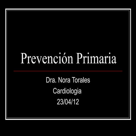 Prevención primaria ptt