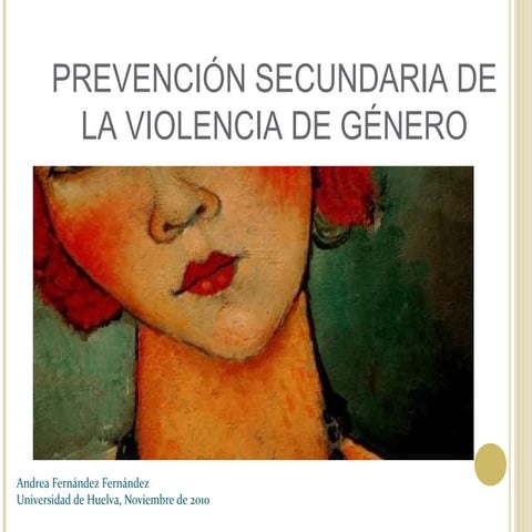 Prevención secundaria de la violencia de género (primera parte)