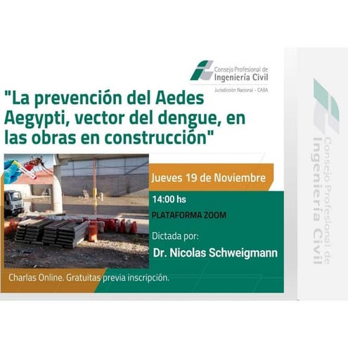 La prevención del Aedes Aegypti, vector del dengue, en las obras en construcción