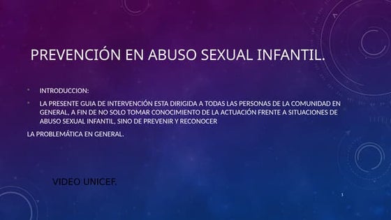 Prevención del abuso sexual infantil | PPT