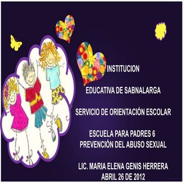 Prevencion del abuso sexual