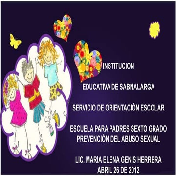 Prevencion del abuso sexual