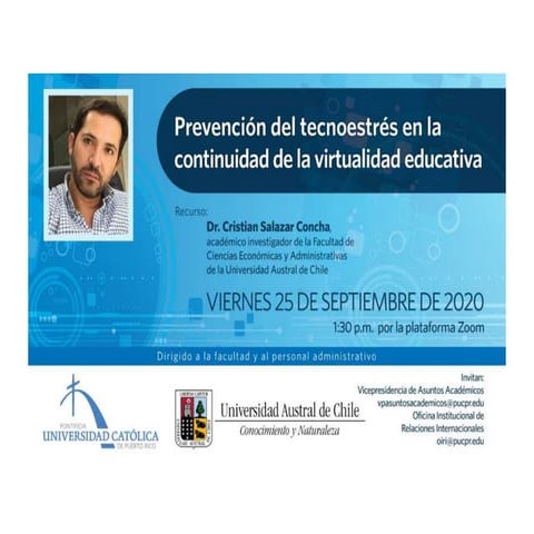 Prevencion del tecnoestres en la continuidad de la virtualidad educativa