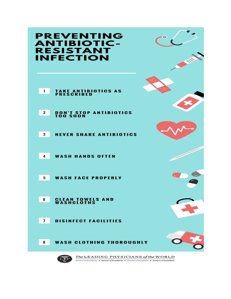 Prevent antibiotic resistant infection