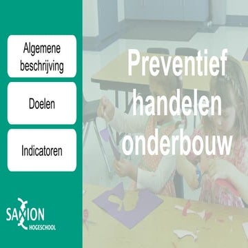 Preventief handelen onderbouw 1920