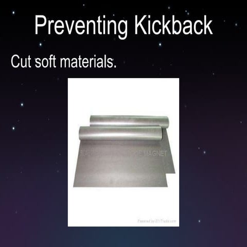 preventing kickback | PPT