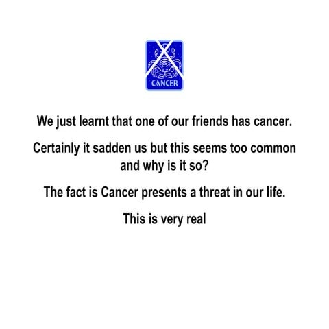 Staying well and preventing cancer: Community education flipchart | PPTX