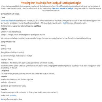 Preventing Heart Attacks Tips from Chandigarh’s Leading Cardiologists.pptx