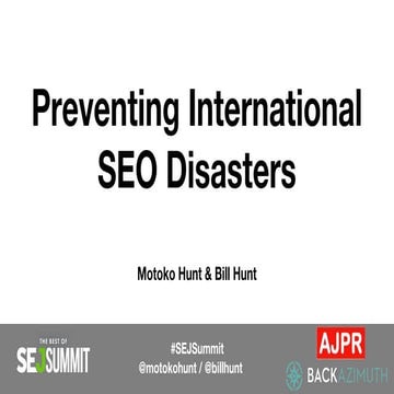 Best Of SEJ Summit: Preventing International SEO Disasters