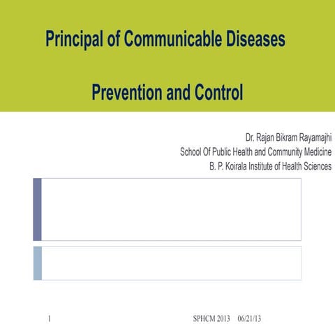 Prevention and control of diseases for third year mbbs students